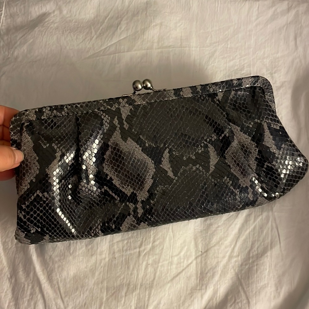 Donald J Pliner Snakeskin Style Clutch